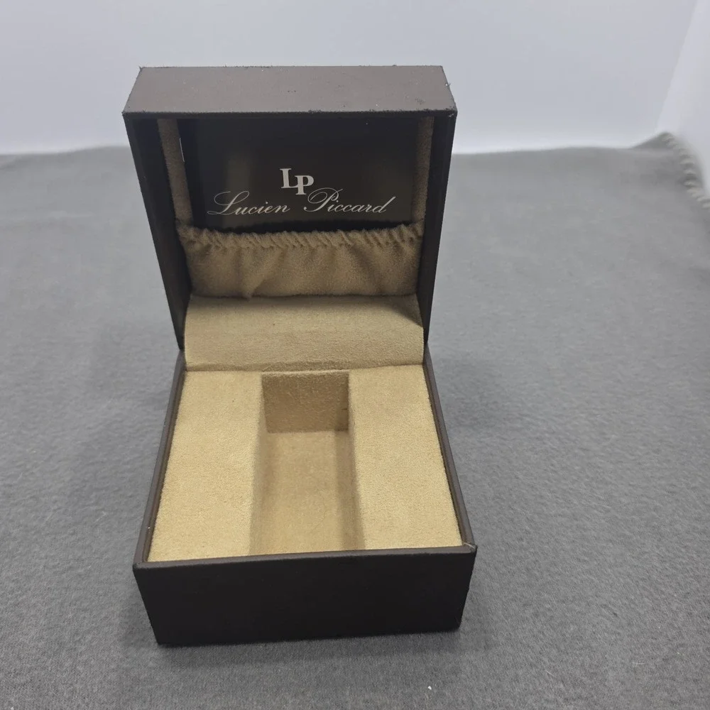 LUXE OEM LUCIEN PICCARD WATCH DISPLAY STORAGE BOX & INSTRUCTION BOOK B